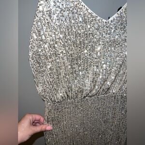 Lulus floor length sequin dress